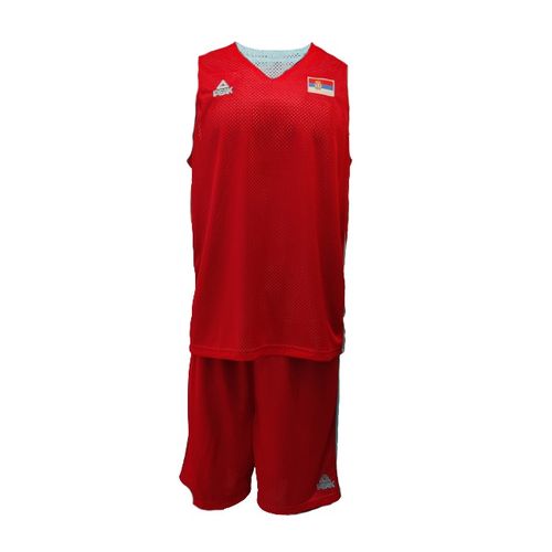 Peak Sport Košarkaški Dres Srbija Obostrani KSS1919/20 Crveno/Tirkiz slika 1