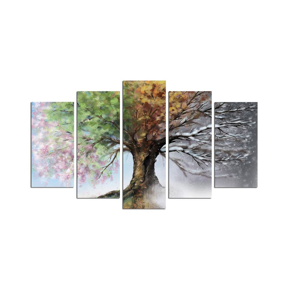 Dekorativna slika od mdf-a u više boja (set od 5 komada) 5DMDF-6 slika 2