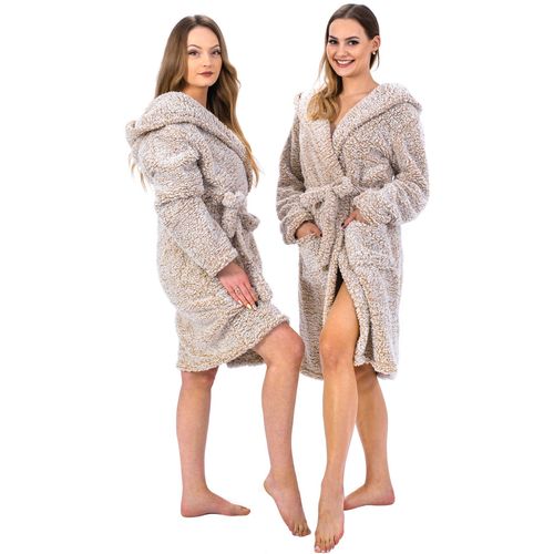 Bathrobe Fluffy beige slika 13