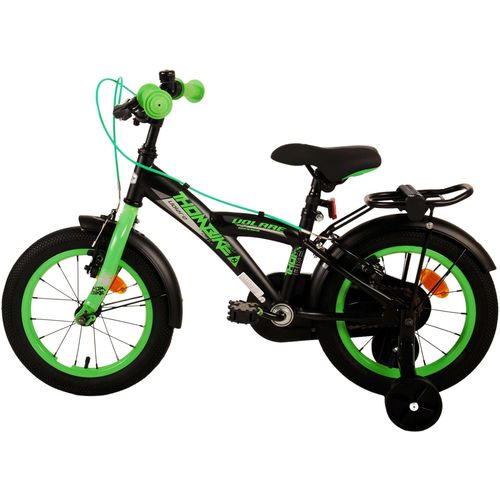 Dječji bicikl s dvije ručne kočnice Volare Thombike 14" crno-zeleni slika 13