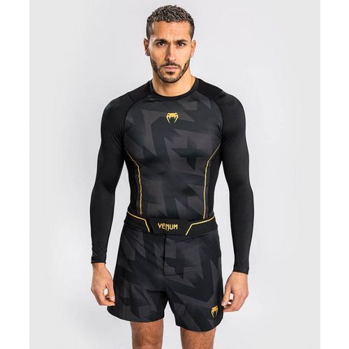 Venum Razor Rashguard Dugi Rukav Crno-Zlatni M slika 3