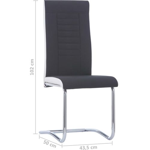Konzolne blagovaonske stolice od tkanine 6 kom crne slika 8