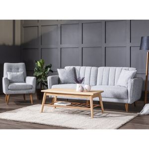 Atelier Del Sofa Aqua-TKM03-1008 Sivi Sofa-Krevet Set