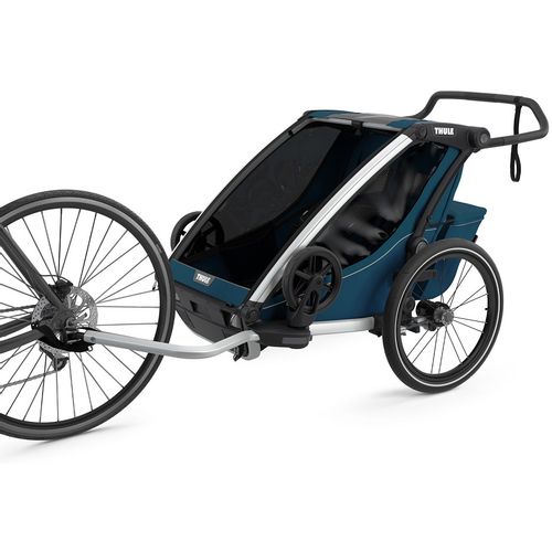 Thule Chariot Cross 2 plava sportska dječja kolica i prikolica za bicikl za dvoje djece (4u1) slika 3