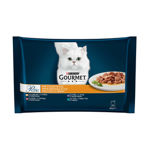 Gourmet Perle mokra hrana za mačke Ćuretina Tuna Jagnjetina 4x85g