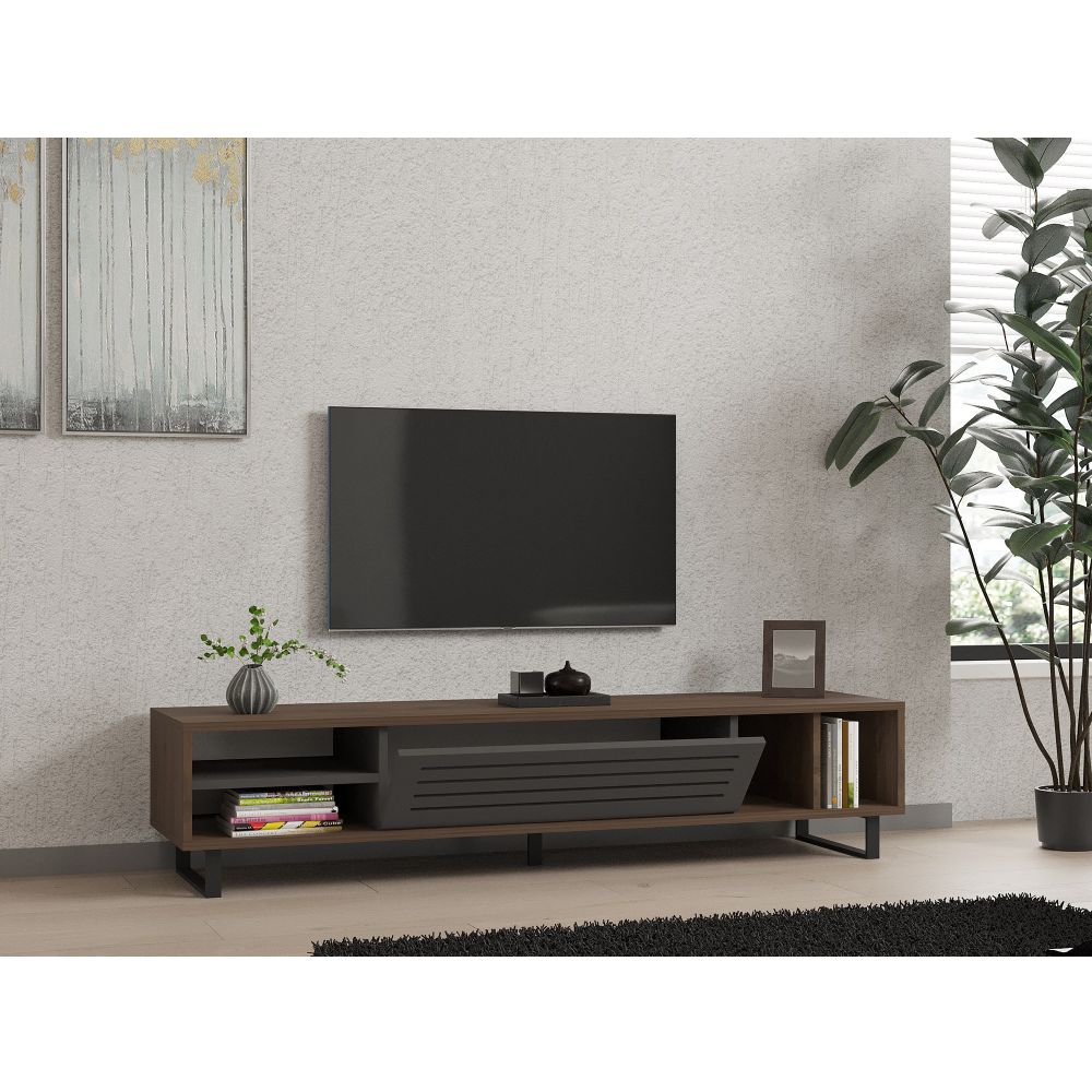 TV stalak Eray, boje orah i antracit slika 2