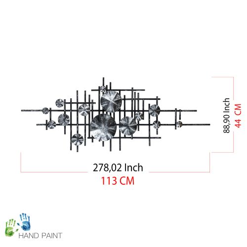 Wallity Metalna zidna dekoracija Mihrimah 2 slika 8