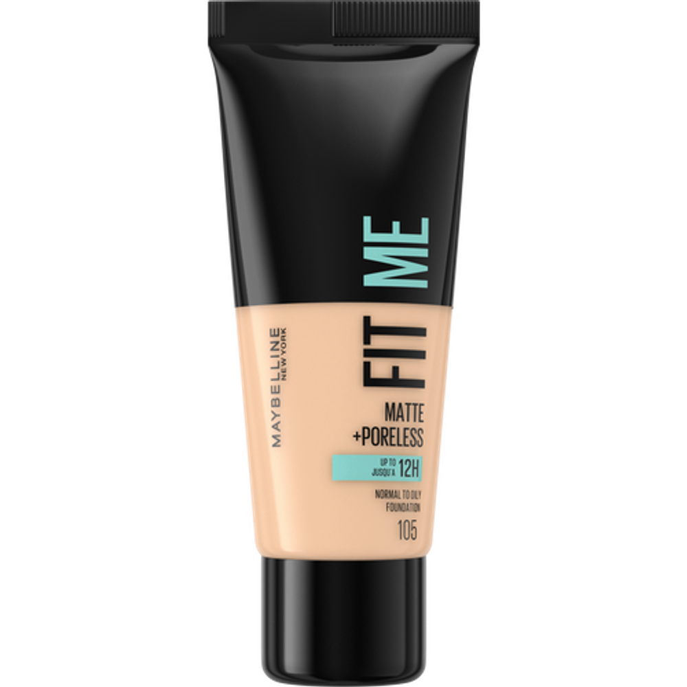 Maybelline New York Fit Me Matte+Poreless Tekući puder 105 Natural Ivory slika 1