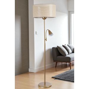 8940-4 Beige
Gold Floor Lamp