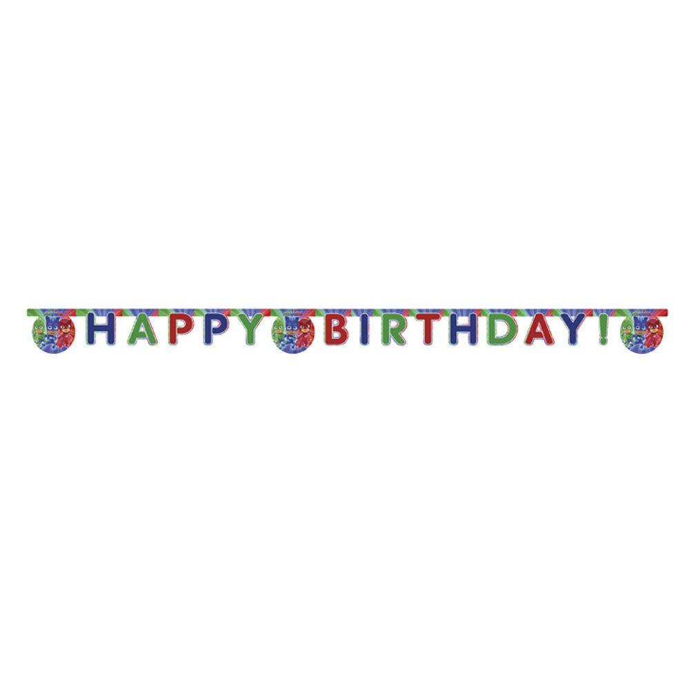 88638 BANNER HAPPY BIRTHDAY PJ MASKS slika 1