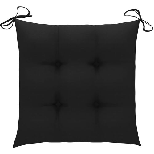 Jastuci za stolice 6 kom crni 50 x 50 x 7 cm od tkanine slika 12