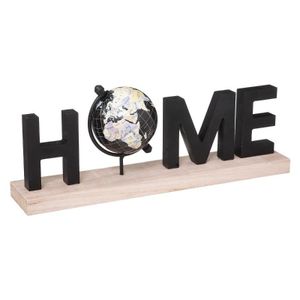 Atmosphera dekoracija home globus 36x8.5x13.5cm mdf crno