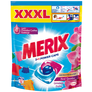 Merix  3+1 Kapsule za veš Power Orhideja i ulje makadamije Color, 52kom XXL