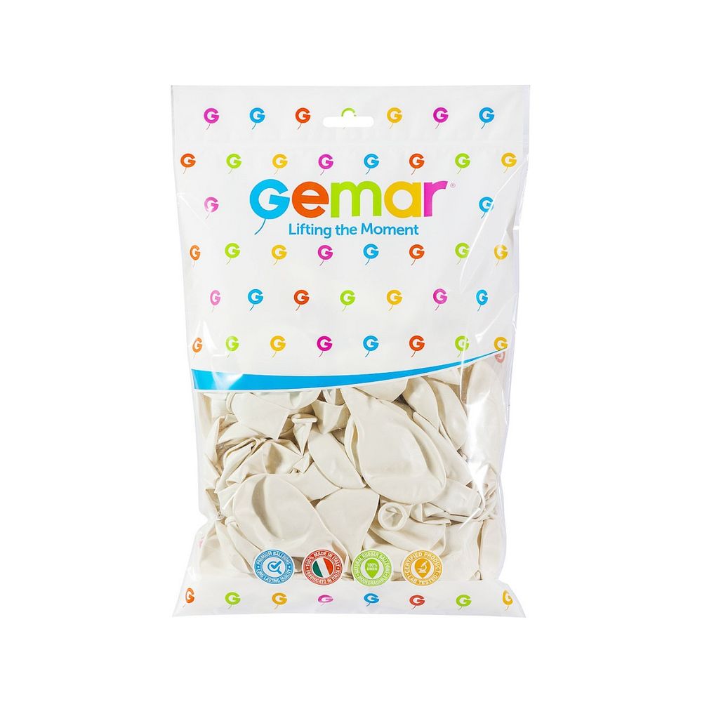 GM90-29 Balon Biserno-Bijeli 26cm, 100kom slika 2
