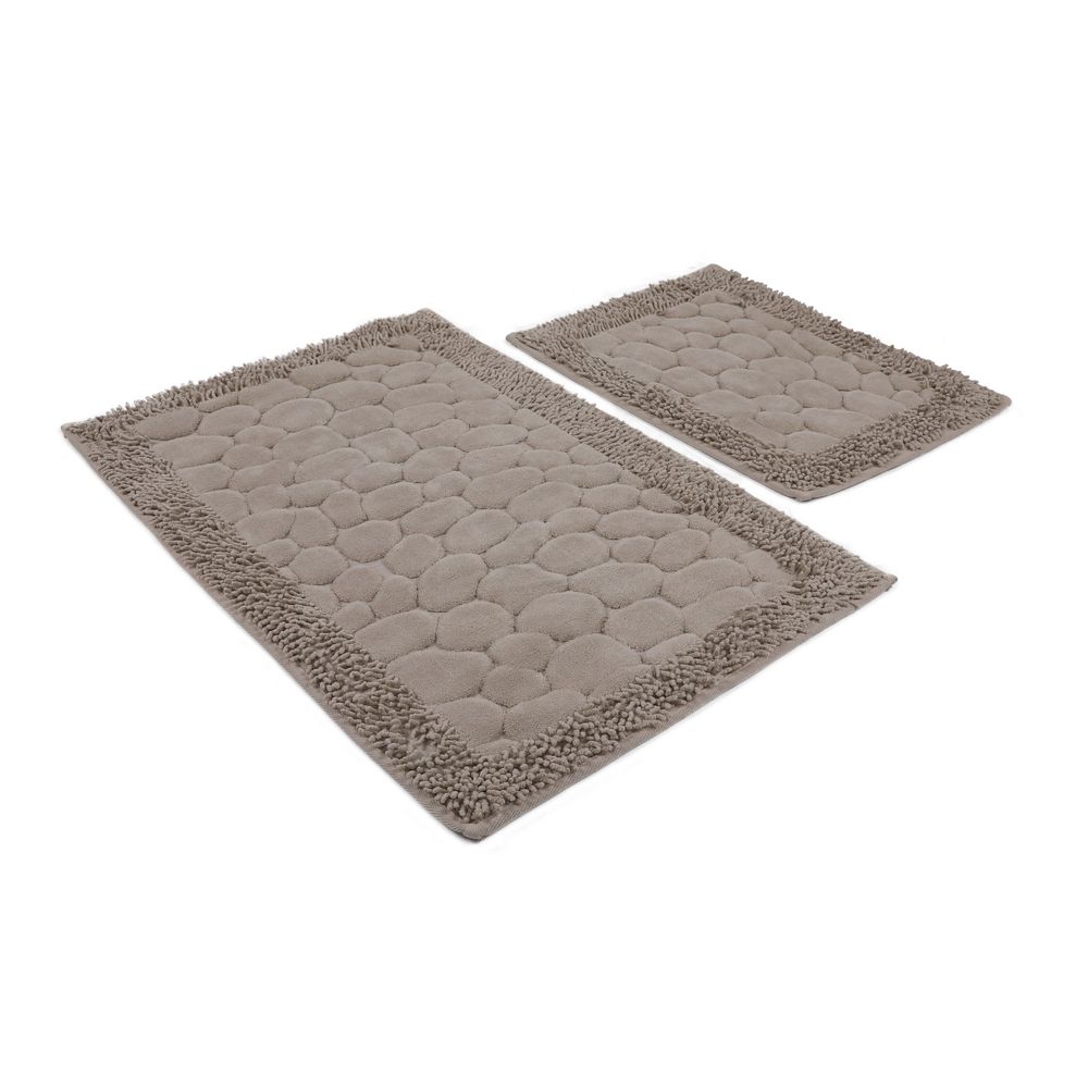 Set prostirki za kupatilo (2 komada) - Kamen, više boja slika 4