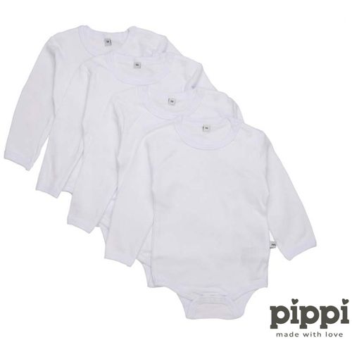 Pippi - Bodi dugi rukav (4 kom), White, vel. 56 slika 2