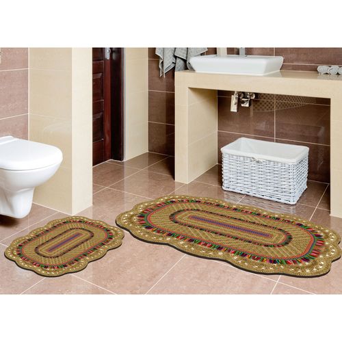 21017215KA Cream Bathmat Set (2 Pieces) slika 1