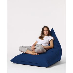 Pyramid Big Bed Pouf - Dark Blue Dark Blue Garden Bean Bag