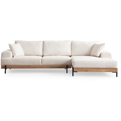 Eti Oak Right - White White Corner Sofa slika 7