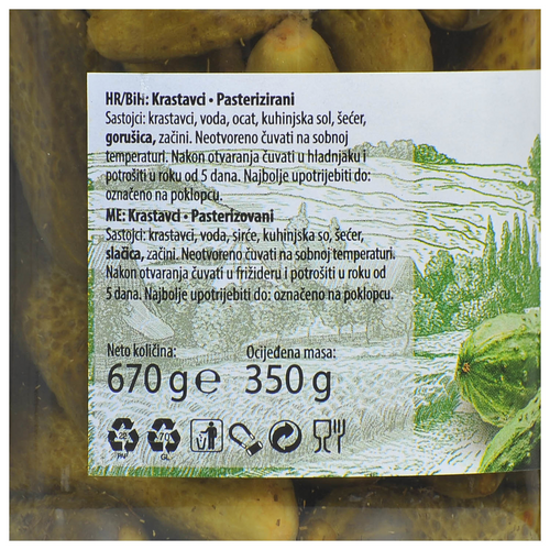 Zvijezda krastavci delikates 670g / 350g slika 2