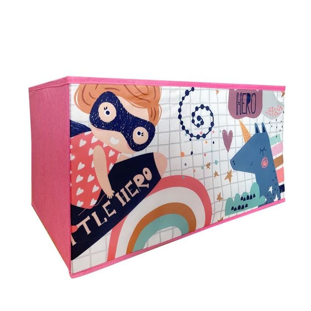 Kinder Home Organizator za igračke Super Girl, Rozi slika 6