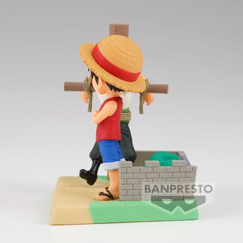 One Piece Log Stories Monkey D Luffy &#38; Roronoa Zoro figure 7cm slika 4