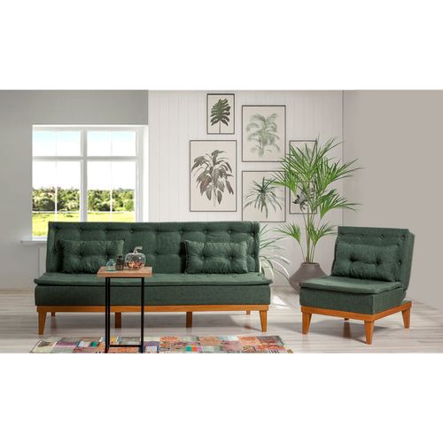 Fuoco-TKM07-1070 Green Sofa-Bed Set slika 1