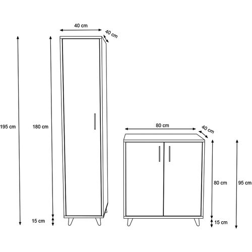 Diena - L1315 Oak
White Hall Stand slika 5