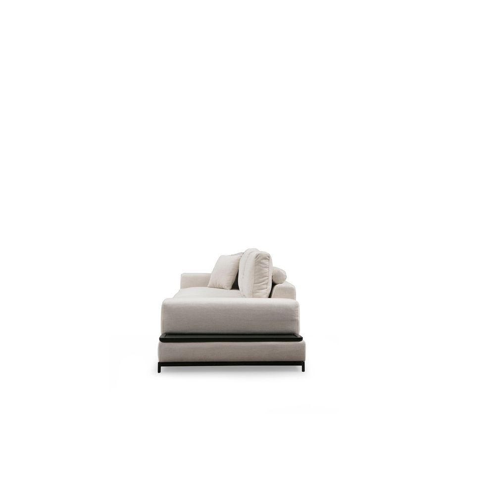 Sofa sa Bočnim Stolom - Bež, 4-Sjedala slika 11