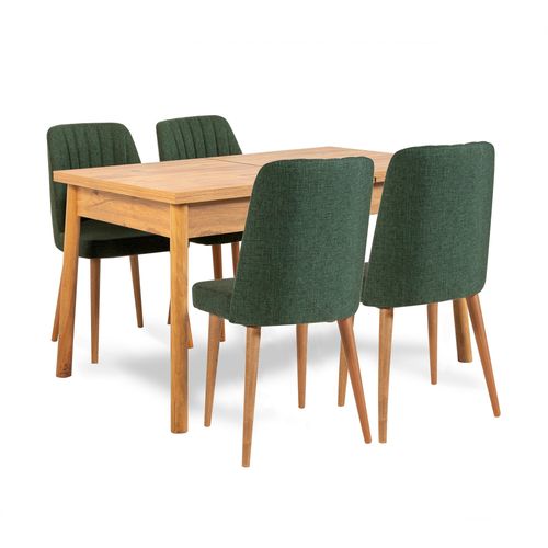 Santiago Atlantic Green Atlantic Pine
Green Extendable Dining Table & Chairs Set (6 Pieces) slika 2