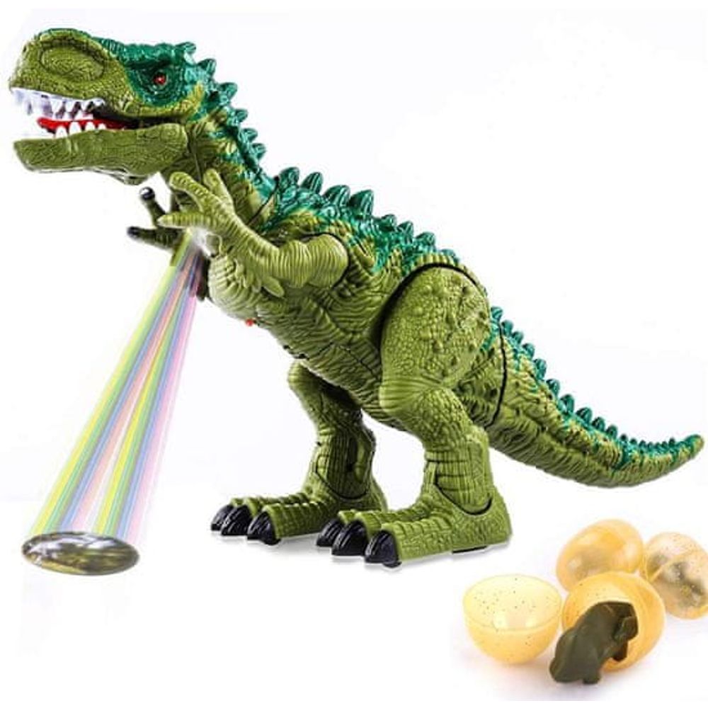Denis Tyrannosaurus Rex na baterije sa 3 jaja 50cm slika 3