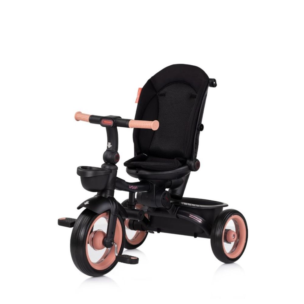 Chipolino Sklopivi tricikl sa rotirajućim sjedištem Urban Trkub02505pm, Pink Marshmallow slika 8