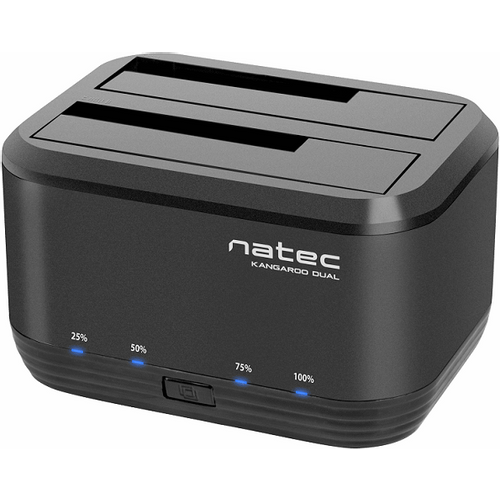 Natec NSD-0955 KANGAROO DUAL HDD/SSD Docking Station, 2x 2.5/3.5" SATA III, USB3.0 (up to 5GB/s) slika 3