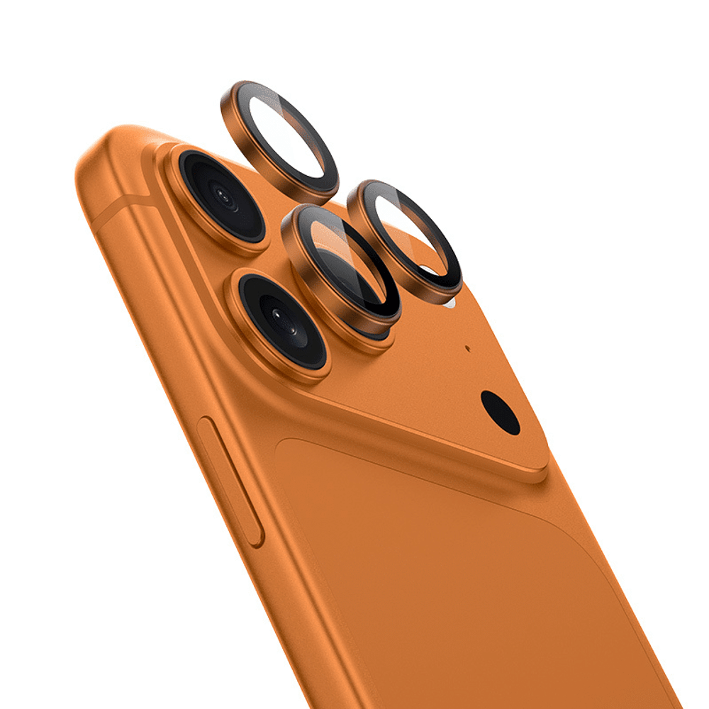 Benks kaljeno staklo DR Sapphire zaštita za kameru za iPhone 17 Pro/17 Pro Max (3 komada leća) narančasta slika 1