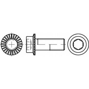 TOOLCRAFT TO-5444421 vijak s šesterokutnom glavom M8 12 mm unutarnji šesterostrani 88912 200 St.