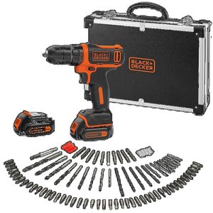 Black & Decker BDCDD12BAFC aku bušilica/odvijač 10,8V 2 akum+100djelni pribor