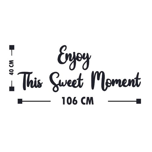 Wallity Zidna dekoracija drvena, Enjoy This Sweet Moment slika 4