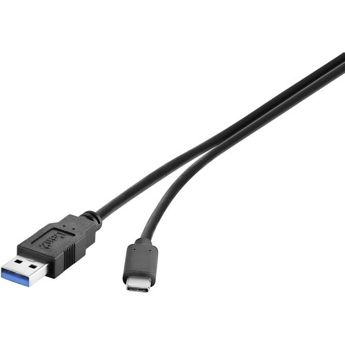 Renkforce USB 3.1 (gen 2)  [1x USB 3.2 gen. 2 utikača A (USB 3.1) - 1x muški konektor USB-C®] 0.50 m crna pozlaćeni kontakti Renkforce USB kabel USB 3.2 gen. 1 (USB 3.0) USB-A utikač, USB-C® utikač 0.50 m crna pozlaćeni kontakti RF-4381077 slika 3