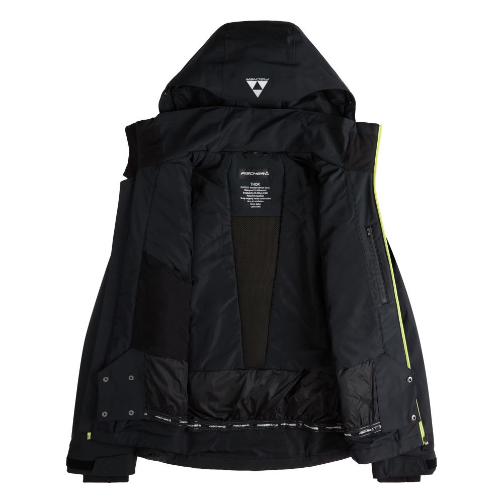 Fischer Muška jakna za skijanje Thor Black/Yellow slika 3