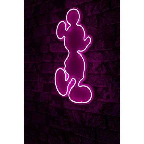 Wallity Mickey Mouse - Roze Dekorativna Plastična Led Rasveta slika 1