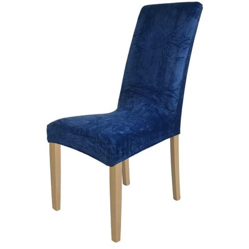 Navlaka za stolicu rastezljiva tamno plava boja slika 2