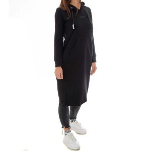 EBW826-BLK Eastbound Haljina Wms Fleece Hoody Dress Ebw826-Blk