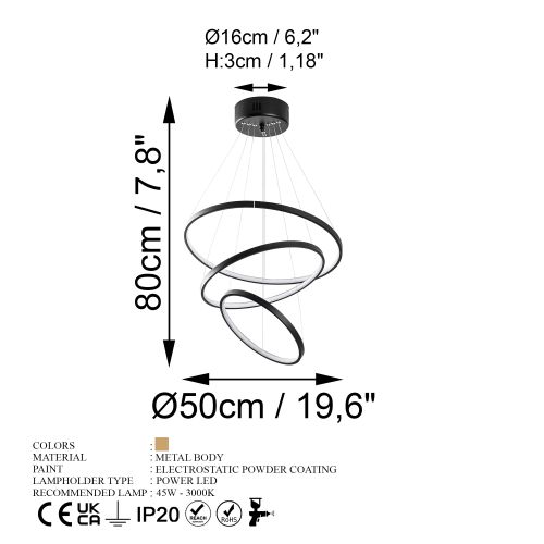 Opviq SIMIT-13697 Crni Luster slika 9