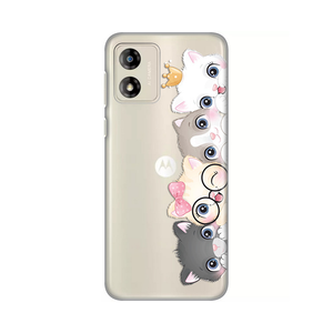 Torbica Silikonska Print Skin za Motorola Moto E13 Cats