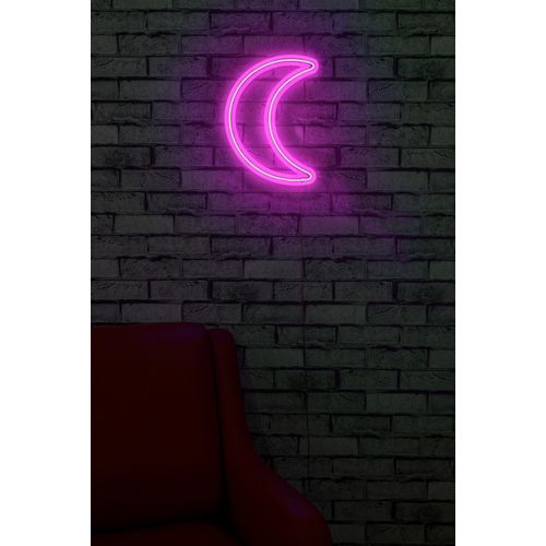 Wallity Ukrasna plastična LED rasvjeta, Crescent - Pink slika 12
