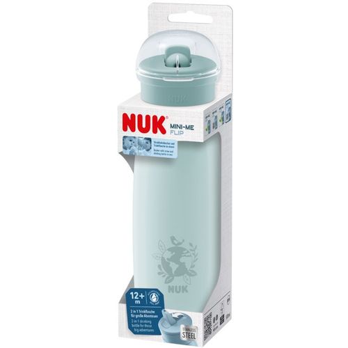 NUK Flašica za vodu od nehrđajućeg čelika Mini-Me Flip 12m+ 500ml, Zelena slika 4