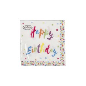 Spirit Events salveta 20/1 33x33 "Birthday 01" 3-slojni