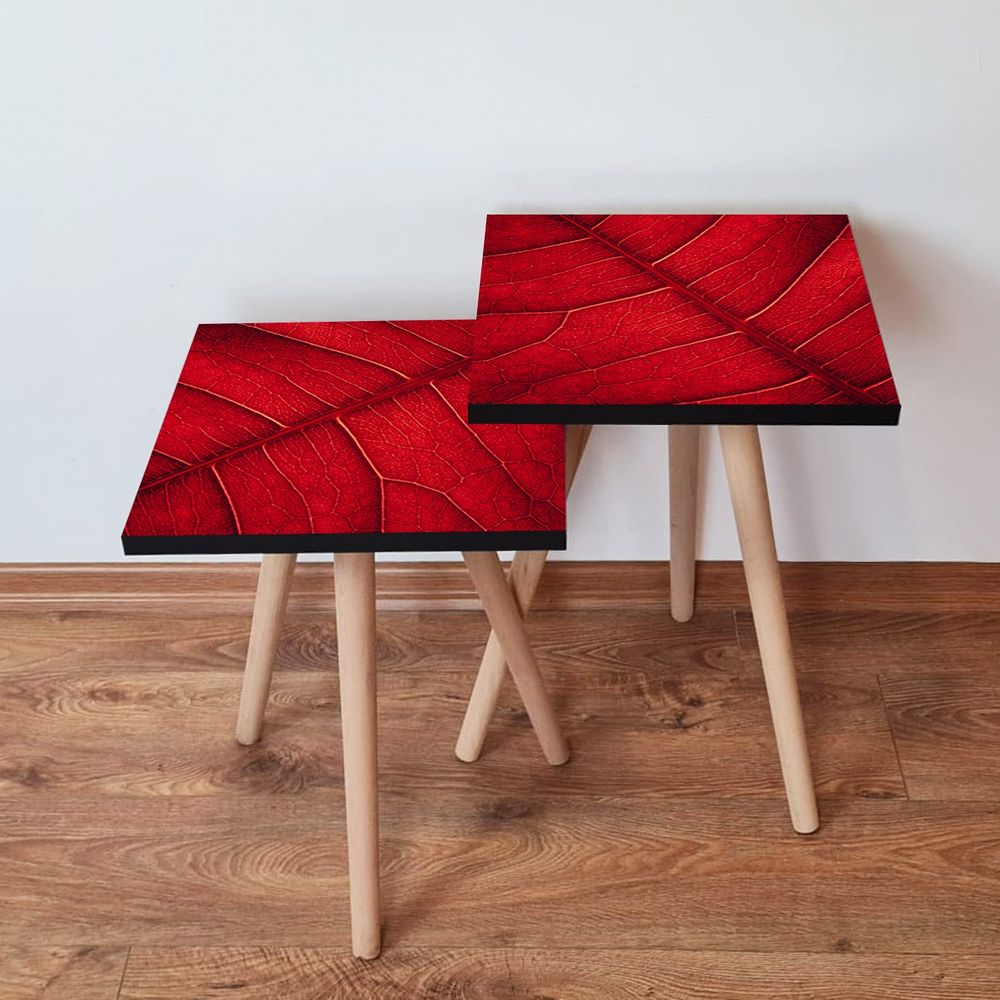 Nesting stolovi 2Shp104 - (2 komada) - boje: crvena slika 1