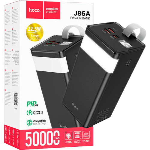 hoco. Power bank 50000mAh, Micro-USB / Tipe-C 18W - J86A Powermaster slika 1
