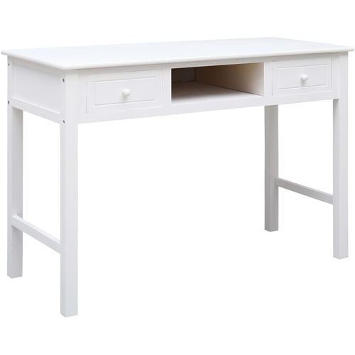 Pisaći stol bijeli 110 x 45 x 76 cm drveni slika 19
